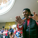 North Carolina NAACP President William Barber speaks after several people were arrested at the North Carolina state legislative building as they voiced their concerns over House Bill 2, in Raleigh, N.C., on May 16, 2016. House Bill 2, also known as the Bathroom Bill, requires transgender people to use the public restroom matching the sex on their birth certificate.
AL DRAGO/CQ ROLL CALL